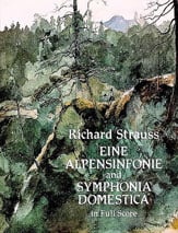 Eine Alpensinfonie and Symphonia Domestica Orchestra Scores/Parts sheet music cover